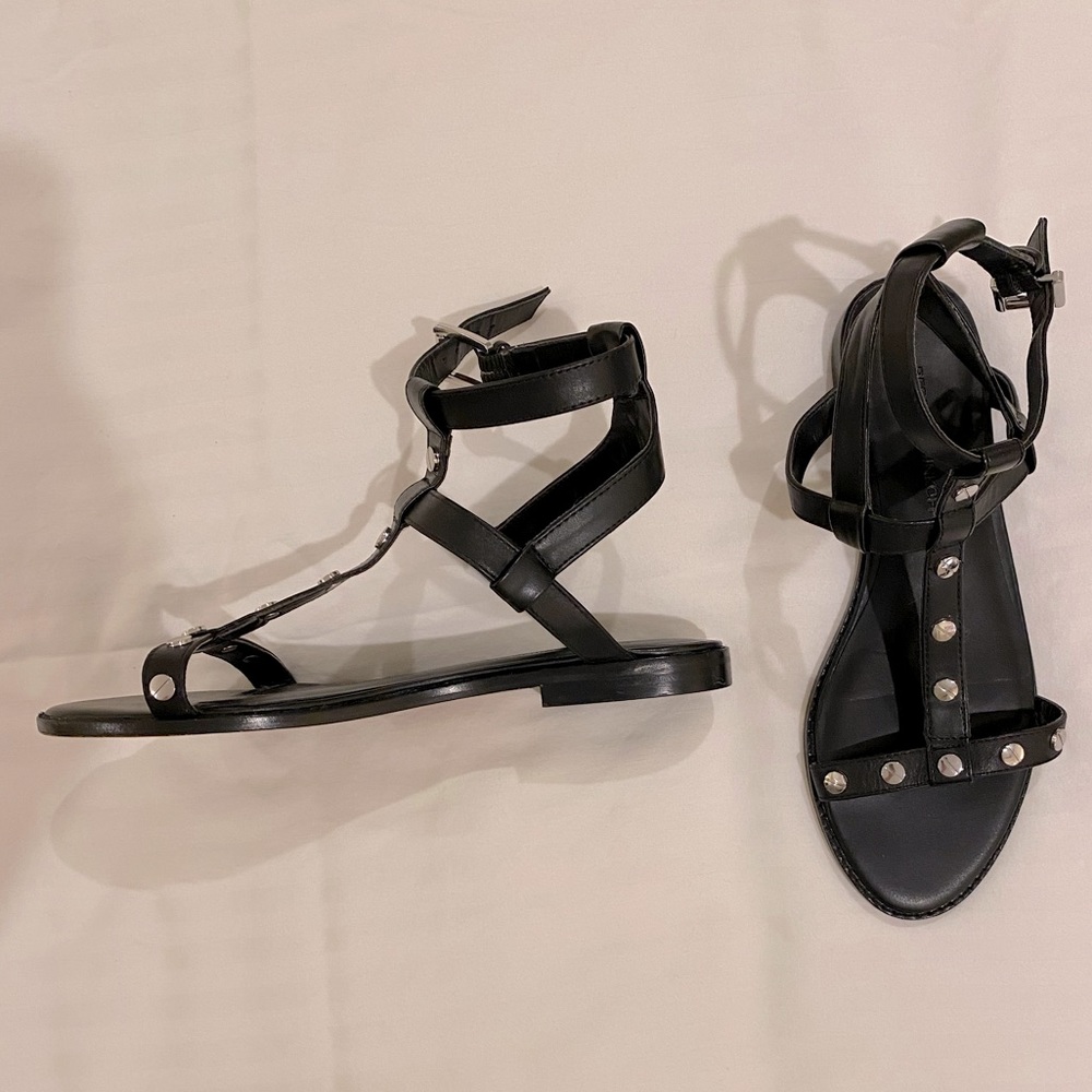 Rebecca Minkoff Black Sandy Strappy Sandals